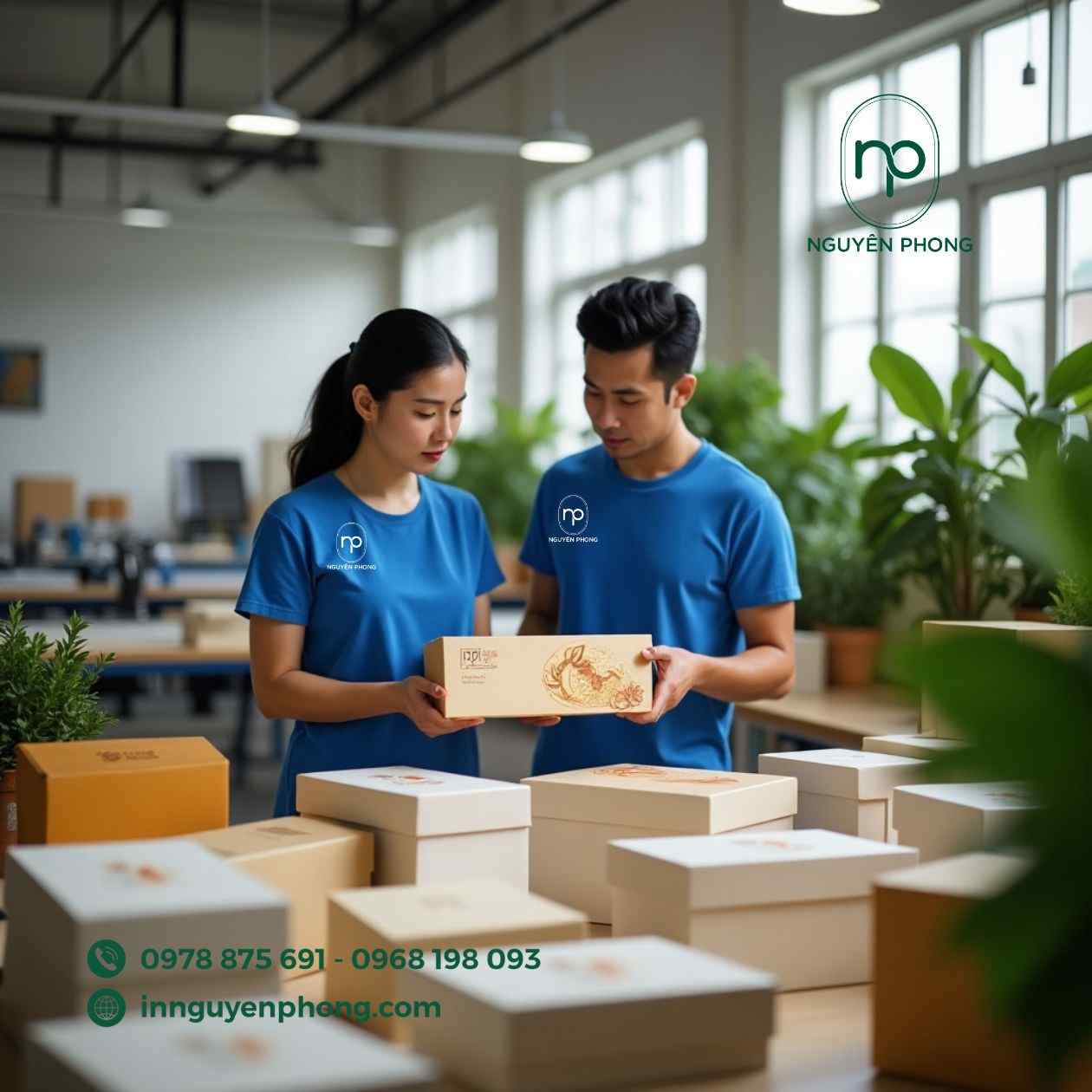 Quy trình in ấn và gia công Nguyên Phong
